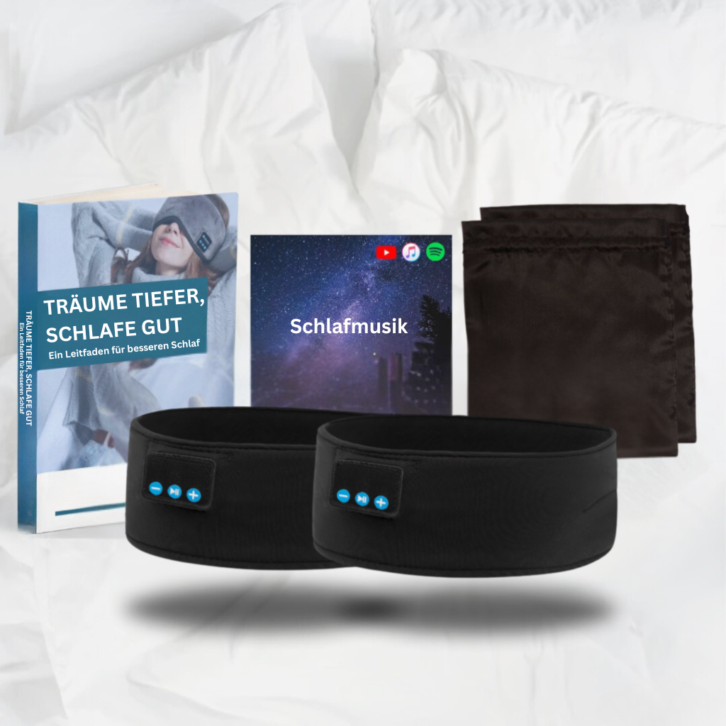 TraumBand: Maschera da sonno Bluetooth – confortevole, oscurante e rilassante per notti riposanti