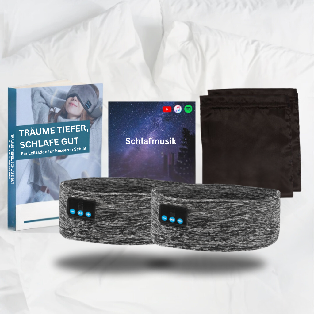 TraumBand: Maschera da sonno Bluetooth – confortevole, oscurante e rilassante per notti riposanti