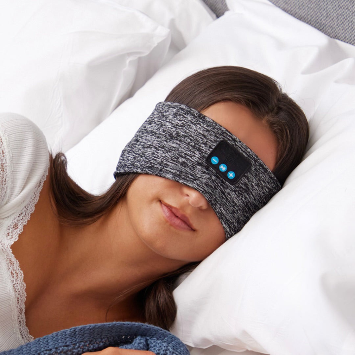 TraumBand: Maschera da sonno Bluetooth – confortevole, oscurante e rilassante per notti riposanti