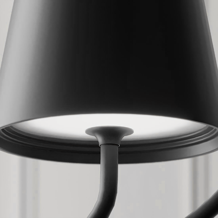 TrendiLight: Lampada a sospensione ricaricabile con dimmer touch – Elegante lampada a LED per giardino e soggiorno