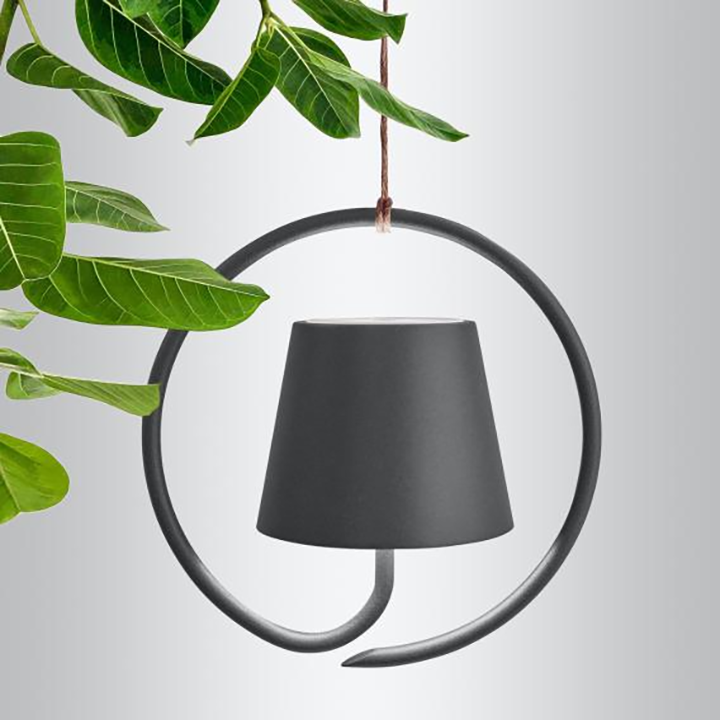 TrendiLight: Lampada a sospensione ricaricabile con dimmer touch – Elegante lampada a LED per giardino e soggiorno