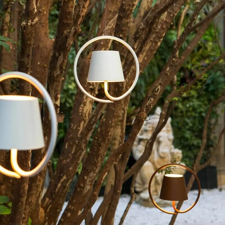 TrendiLight: Lampada a sospensione ricaricabile con dimmer touch – Elegante lampada a LED per giardino e soggiorno
