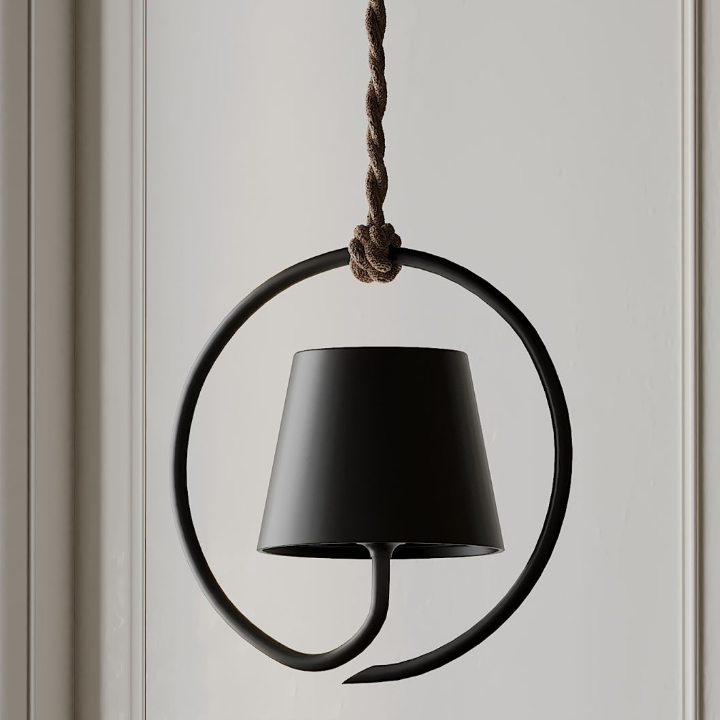 TrendiLight: Lampada a sospensione ricaricabile con dimmer touch – Elegante lampada a LED per giardino e soggiorno