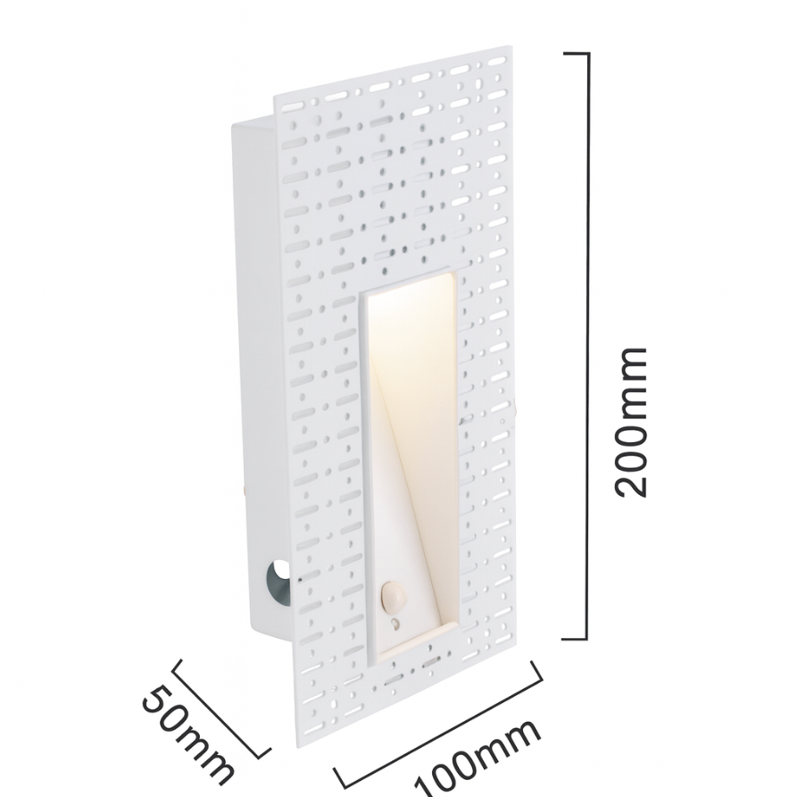 TreppenSchutz: Applique LED in acciaio inossidabile con sensore di movimento e design slanciato – per scale e passaggi