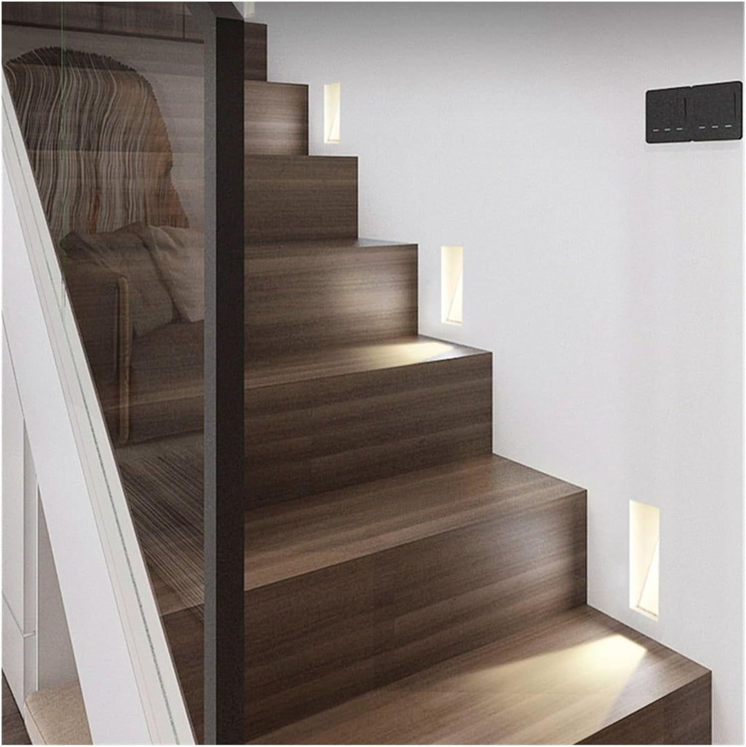 TreppenSchutz: Applique LED in acciaio inossidabile con sensore di movimento e design slanciato – per scale e passaggi
