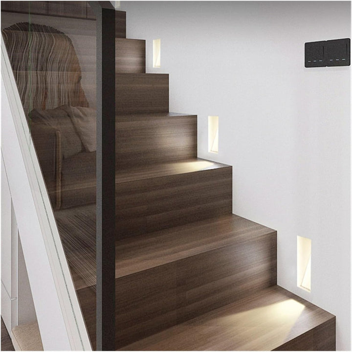TreppenSchutz: Applique LED in acciaio inossidabile con sensore di movimento e design slanciato – per scale e passaggi