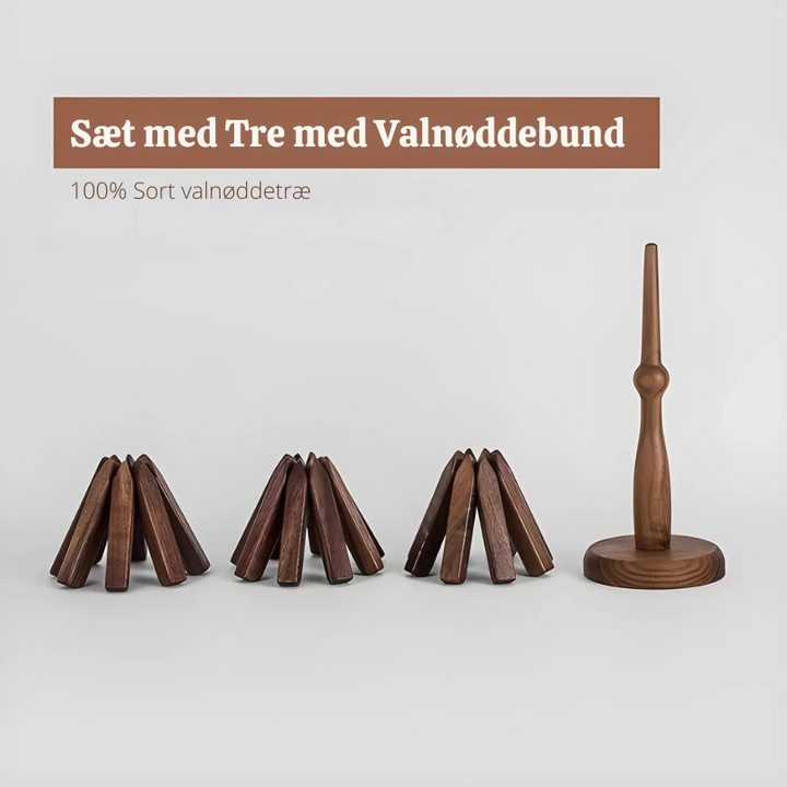 Trivetree™ – Sottopentola in legno e tovaglietta resistente al calore