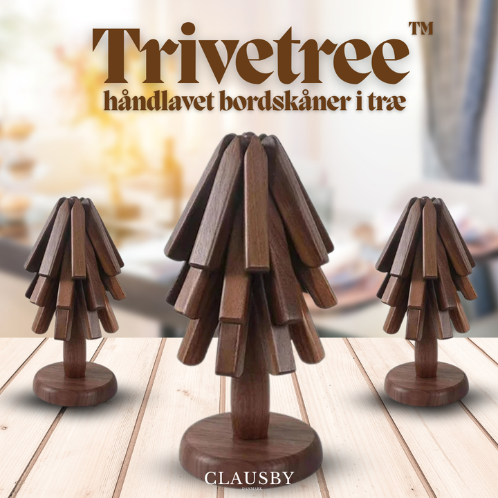 Trivetree™ – Sottopentola in legno e tovaglietta resistente al calore