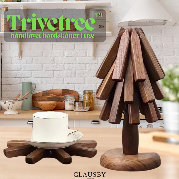 Trivetree™ – Sottopentola in legno e tovaglietta resistente al calore