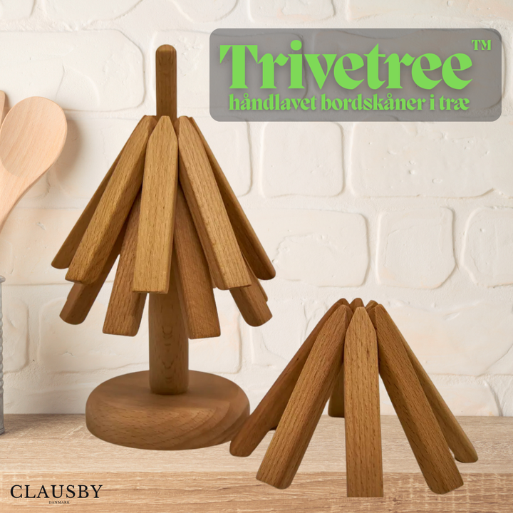 Trivetree™ – Sottopentola in legno e tovaglietta resistente al calore