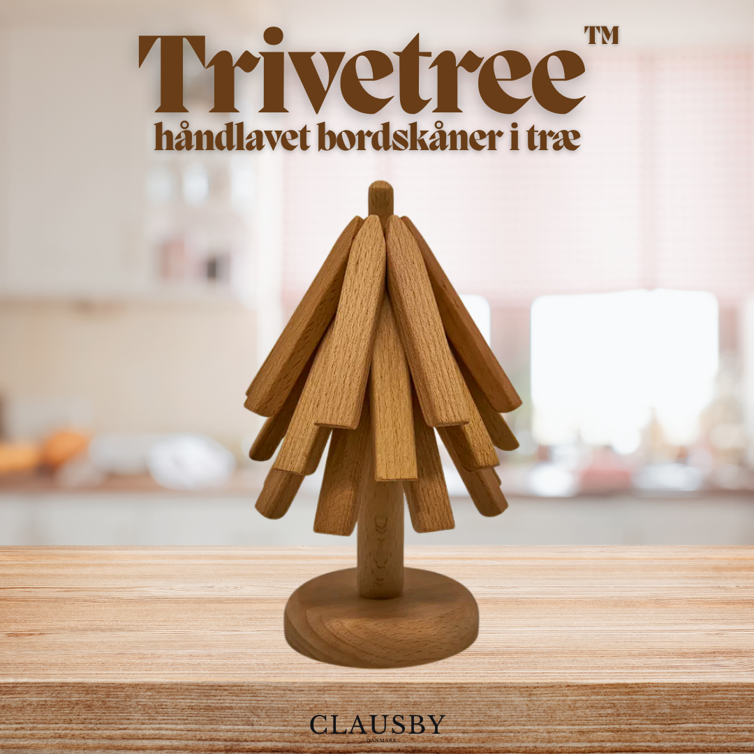Trivetree™ – Set di sottobicchieri in legno e tappetini da tavola resistenti al calore