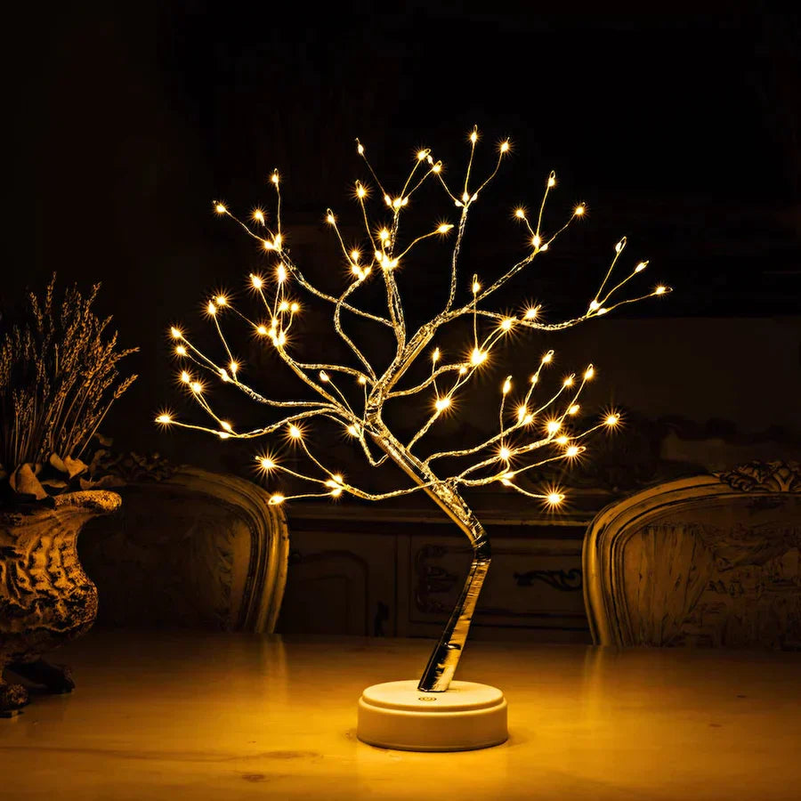 LumiTree™ Lampada Albero LED Magica | Luce Ambientale per Relax &amp; Benessere | Flessibile e Fatta a Mano