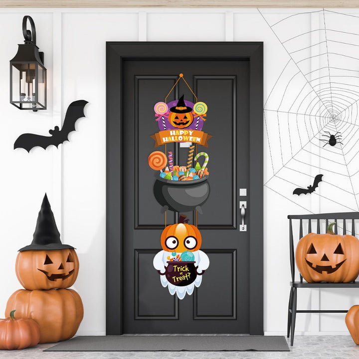 GespenstischesWillkommen™ Set di Pannelli per Porta Halloween - 3/10 pezzi