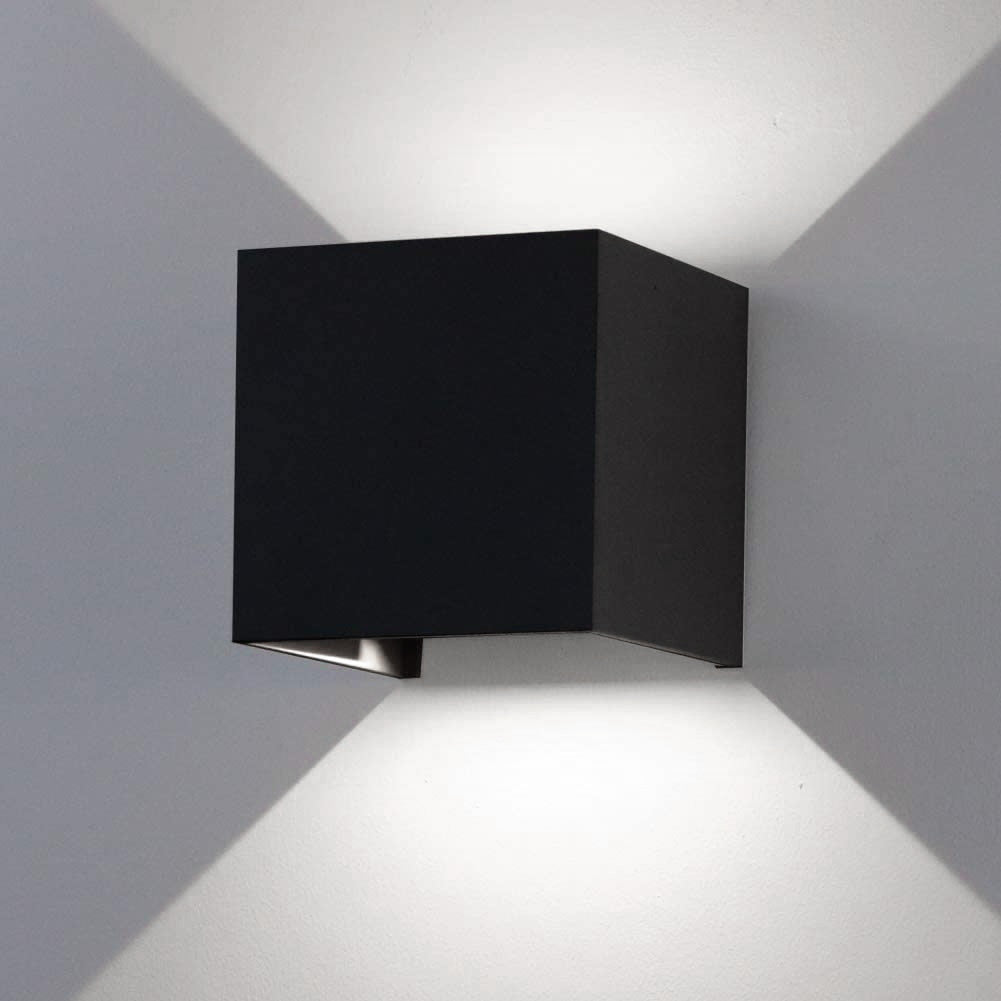 HelleNacht™ Lampada da Parete LED Premium | Impermeabile IP65 | Sensore di Movimento | Luce Calda Up-&amp;-Down