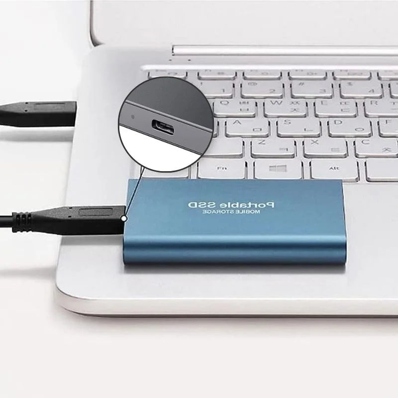 Disco Rigido Esterno SSD Portatile USB 3.1 Ultra Veloce di Backup