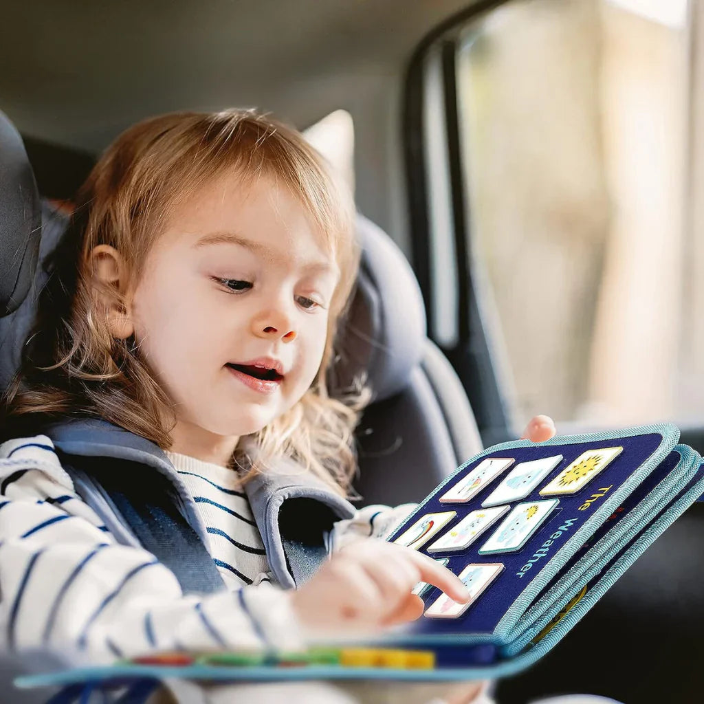 Tavola Montessori per Bambini Piccoli - Giocattolo Attivo per Sviluppo delle Abilità Motorie, Perfetto Regalo di Natale per Età 1-4