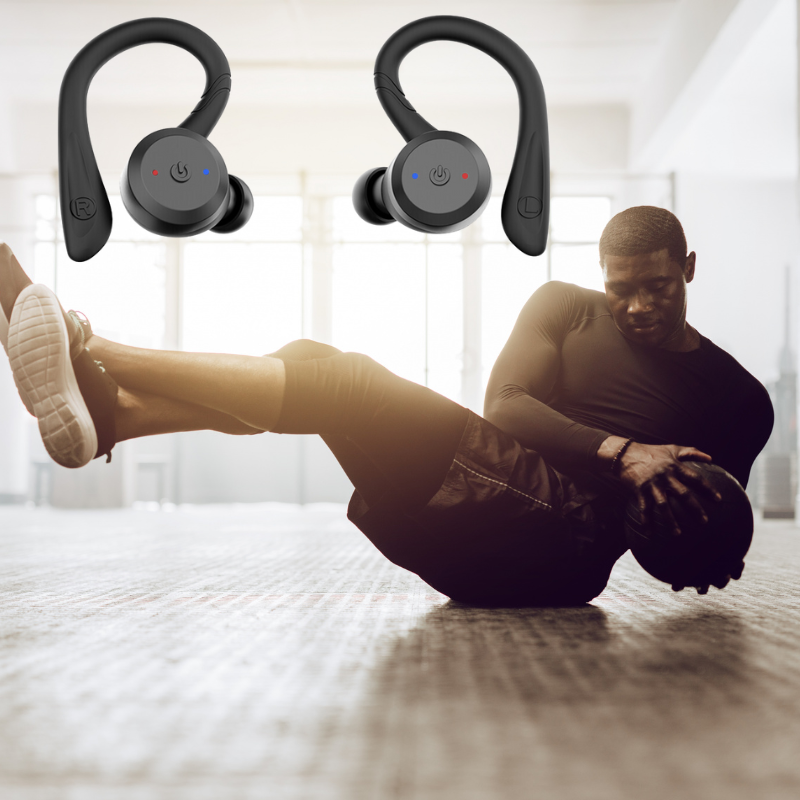 Cuffie Sportive Wireless Impermeabili Vega – 20 Ore di Riproduzione | Bluetooth 5.0, IPX7 per Nuoto e Fitness