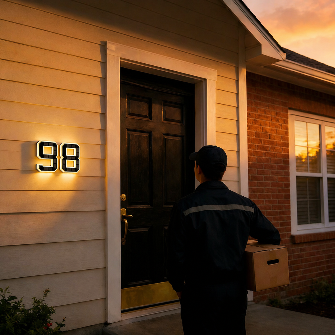 Insegna per porta a LED impermeabile con illuminazione digitale