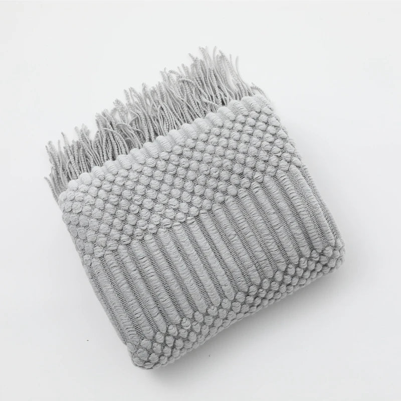 VeluCasa: Coperta di Maglia Boho di Lusso – Coperta Chunky per Camera da Letto e Divano