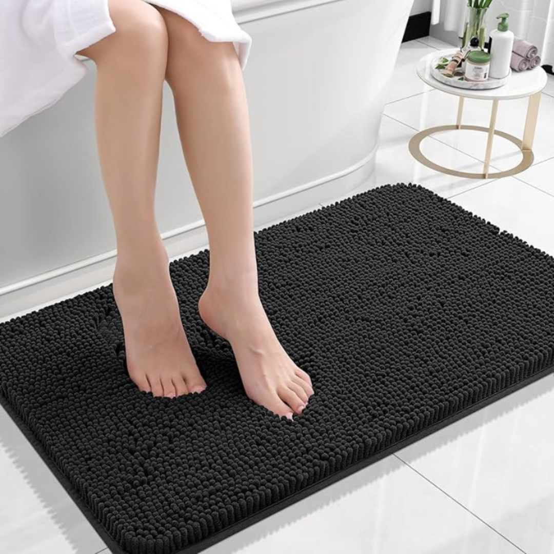 VeluSoft: Tappetino da bagno morbido – Antiscivolo e ad asciugatura rapida