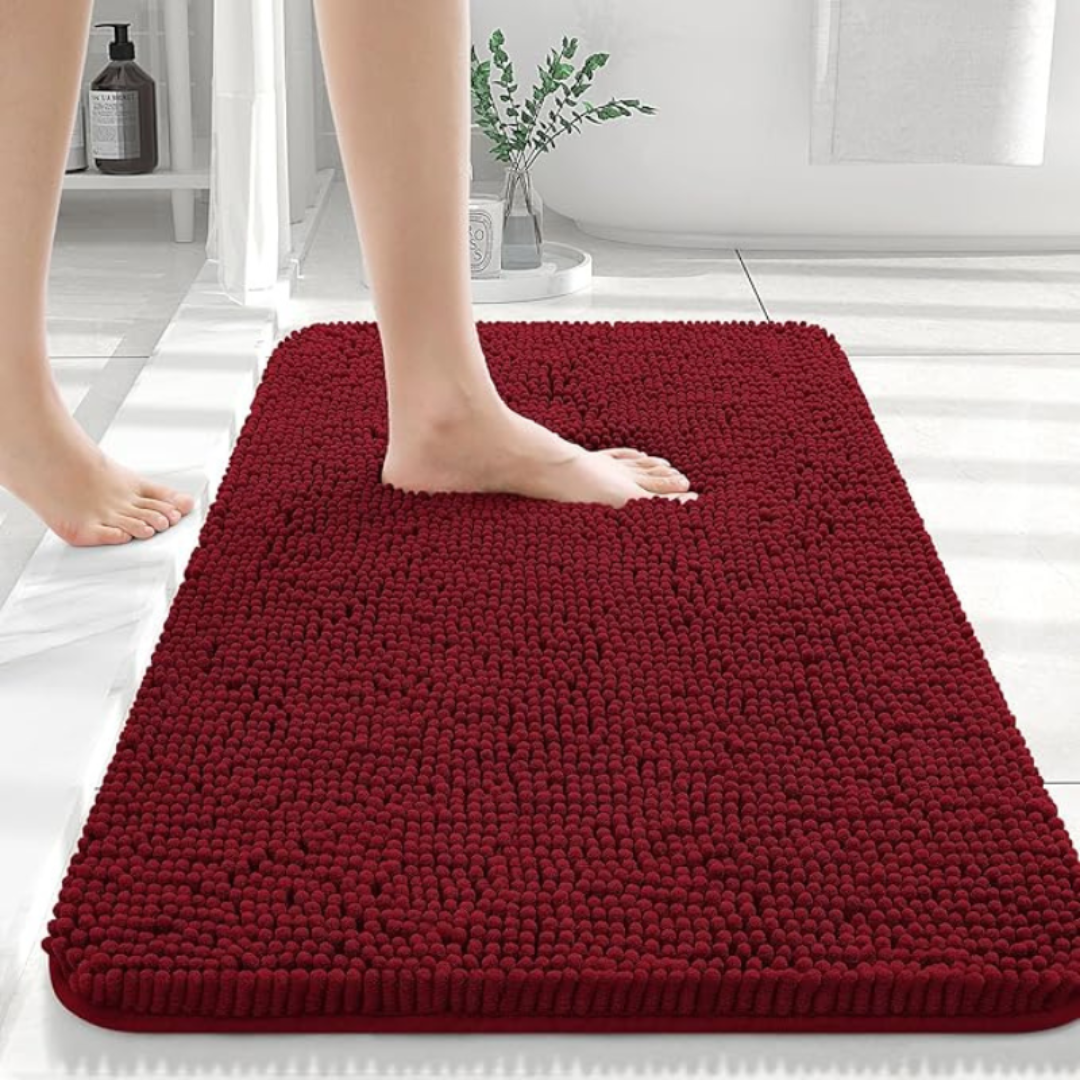 VeluSoft: Tappetino da bagno morbido – Antiscivolo e ad asciugatura rapida