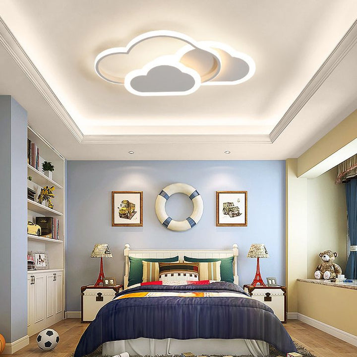 Veluna: Lampada da soffitto LED moderna in Rosa &amp; Bianco – per soggiorno &amp; camera da letto