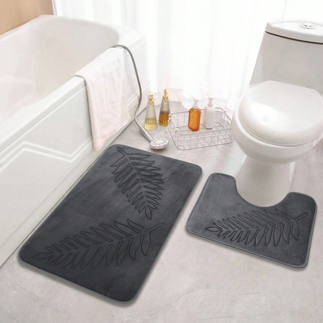 VelvLeben: Tappetino da bagno in Memory Foam Antiscivolo – Set da 2