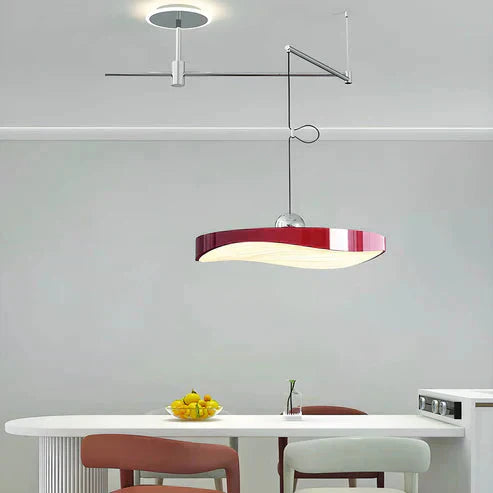 Versano: Lampada a sospensione LED dimmerabile in alluminio e ferro con design elegante – per interni moderni