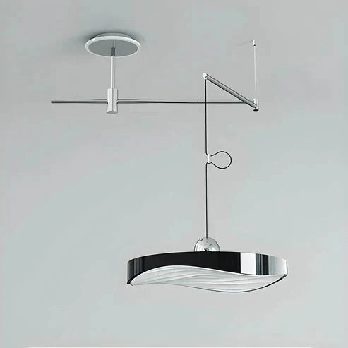 Versano: Lampada a sospensione LED dimmerabile in alluminio e ferro con design elegante – per interni moderni