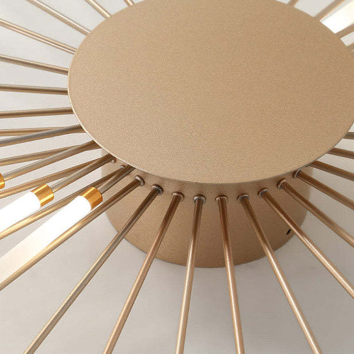 Veyron: Lampada da soffitto LED industriale in metallo – per soggiorno e camera da letto
