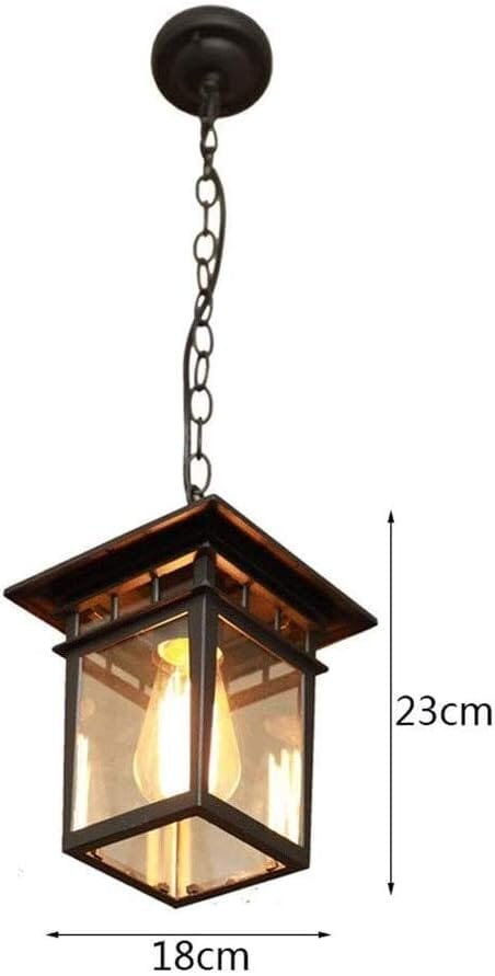 VintaLux: Lampada a sospensione da esterno regolabile in altezza – Design vintage per terrazze e balconi