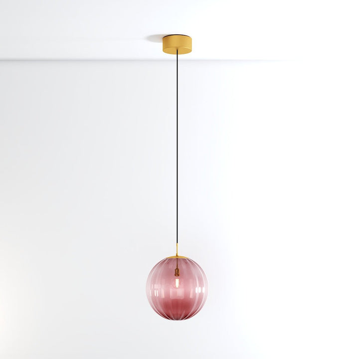 VitraCarissa: Lampada a sospensione di design in vetro sfera LED dimmerabile – per sala da pranzo e corridoio