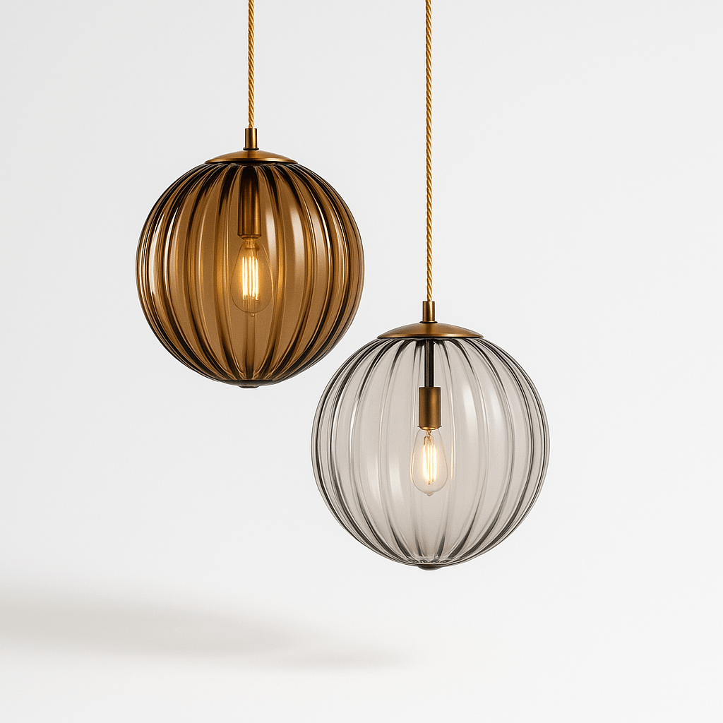 VitraCarissa: Lampada a sospensione di design in vetro sfera LED dimmerabile – per sala da pranzo e corridoio