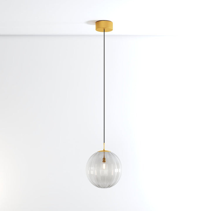VitraCarissa: Lampada a sospensione di design in vetro sfera LED dimmerabile – per sala da pranzo e corridoio