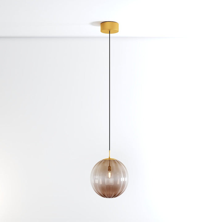 VitraCarissa: Lampada a sospensione di design in vetro sfera LED dimmerabile – per sala da pranzo e corridoio