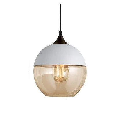 VitraGlow: Lampada a sospensione in vetro e legno – Design elegante per soggiorno e sala da pranzo