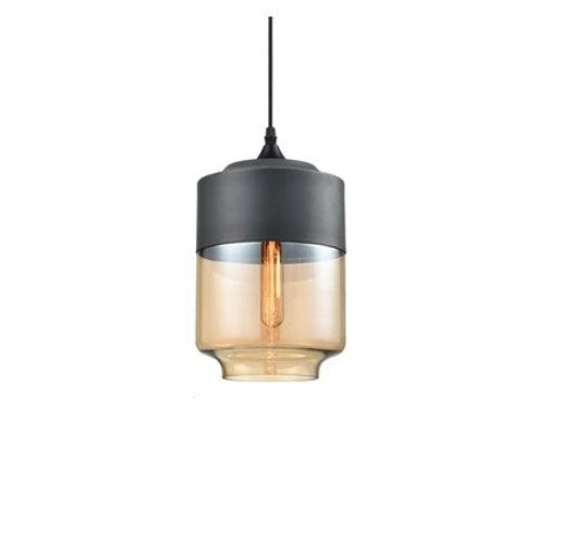 VitraGlow: Lampada a sospensione in vetro e legno – Design elegante per soggiorno e sala da pranzo