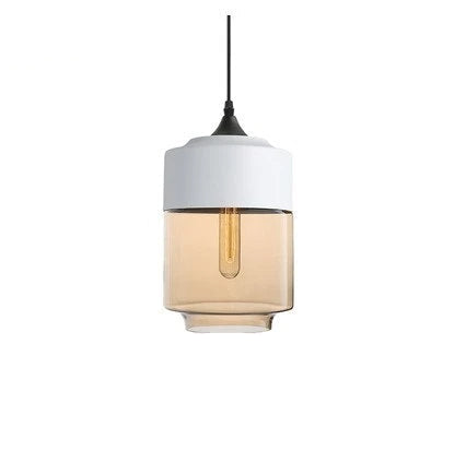 VitraGlow: Lampada a sospensione in vetro e legno – Design elegante per soggiorno e sala da pranzo