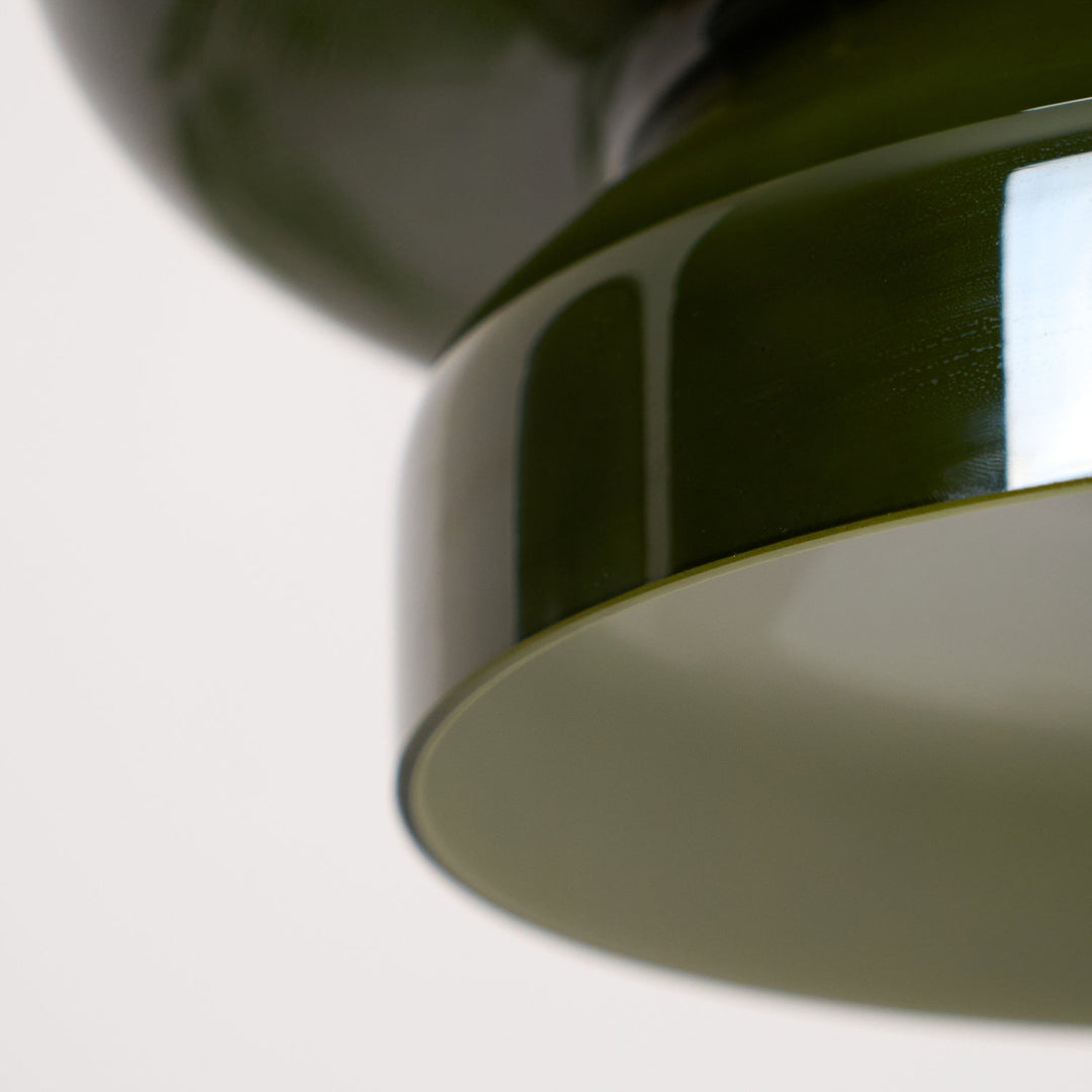 VitraGlow: Lampada a sospensione in vetro dal design moderno – Lampada a due livelli per soggiorno e sala da pranzo