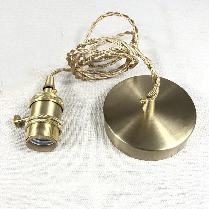 VitraLume: Lampada a sospensione in vetro vintage – Lampada a sospensione retro con dettagli in ottone