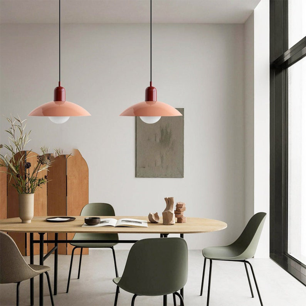 VivaRetro: Lampada a sospensione colorata in metallo – Lampada a LED colorata per sala da pranzo e cucina