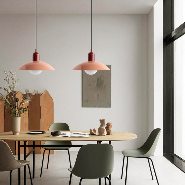 VivaRetro: Lampada a sospensione colorata in metallo – Lampada a LED colorata per sala da pranzo e cucina