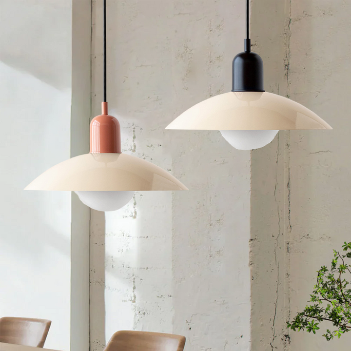 VivaRetro: Lampada a sospensione colorata in metallo – Lampada a LED colorata per sala da pranzo e cucina