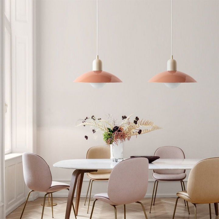 VivaRetro: Lampada a sospensione colorata in metallo – Lampada a LED colorata per sala da pranzo e cucina