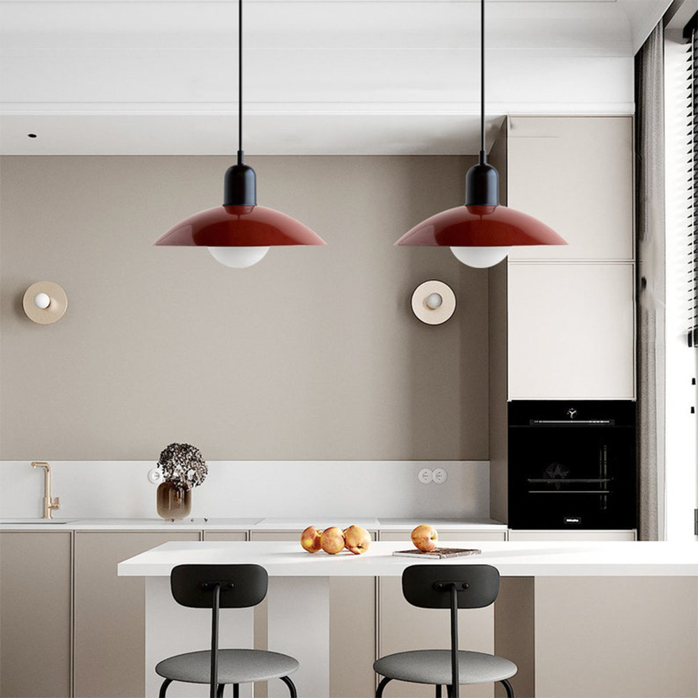 VivaRetro: Lampada a sospensione colorata in metallo – Lampada a LED colorata per sala da pranzo e cucina