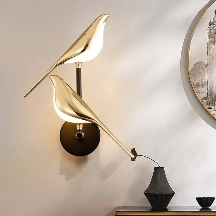 VogelLicht: Lampada da parete LED moderna a forma di uccello per interni eleganti