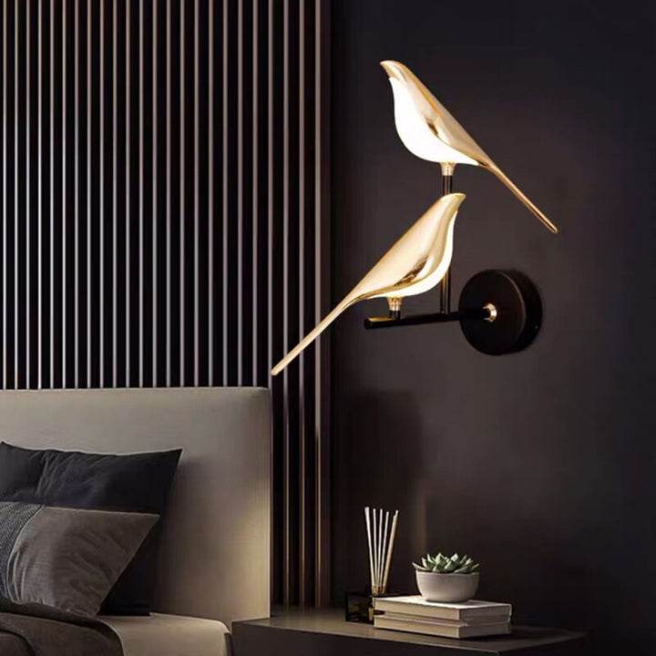 VogelLicht: Lampada da parete LED moderna a forma di uccello per interni eleganti