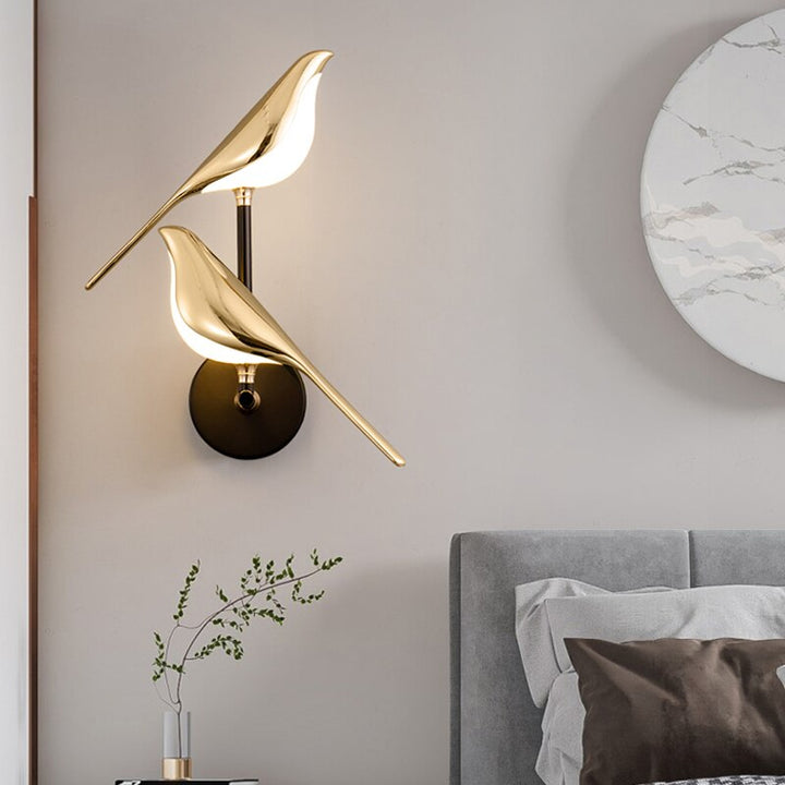 VogelLicht: Lampada da parete LED moderna a forma di uccello per interni eleganti
