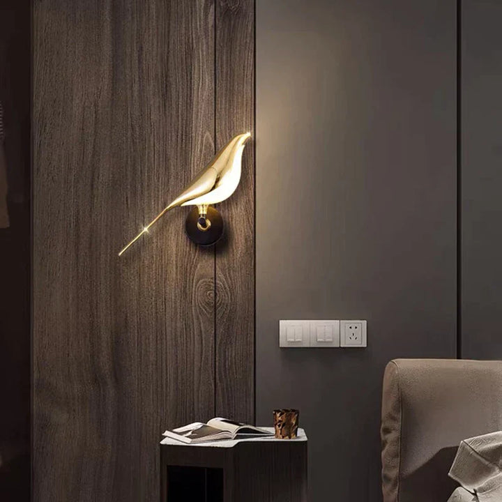 VogelLicht: Lampada da parete LED moderna a forma di uccello per interni eleganti