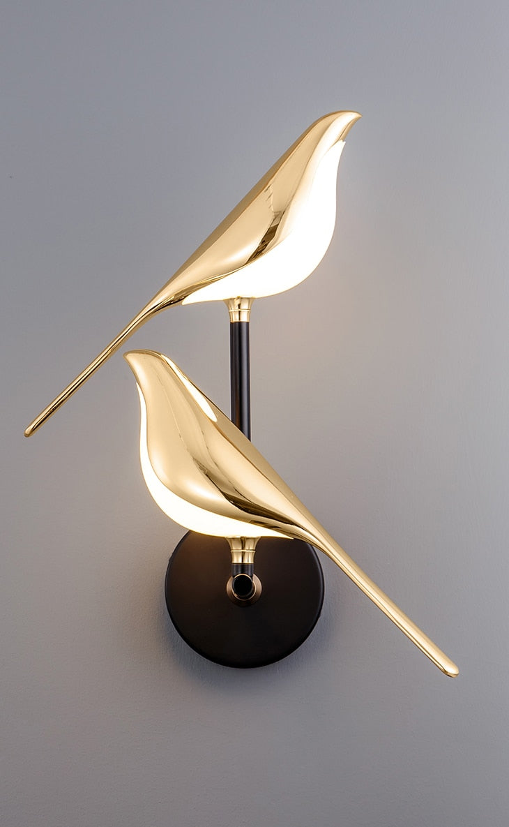 VogelLicht: Lampada da parete LED moderna a forma di uccello per interni eleganti